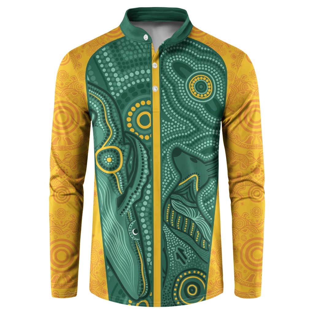 Australia 2024 Custom Button Sweatshirt Aboriginal GO Team Aussie