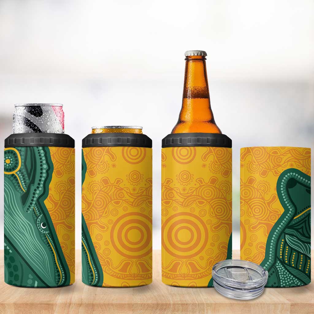 Australia 2024 4 in 1 Can Cooler Tumbler Aboriginal GO Team Aussie