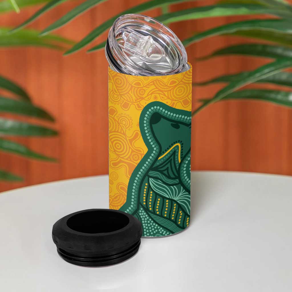 Australia 2024 4 in 1 Can Cooler Tumbler Aboriginal GO Team Aussie
