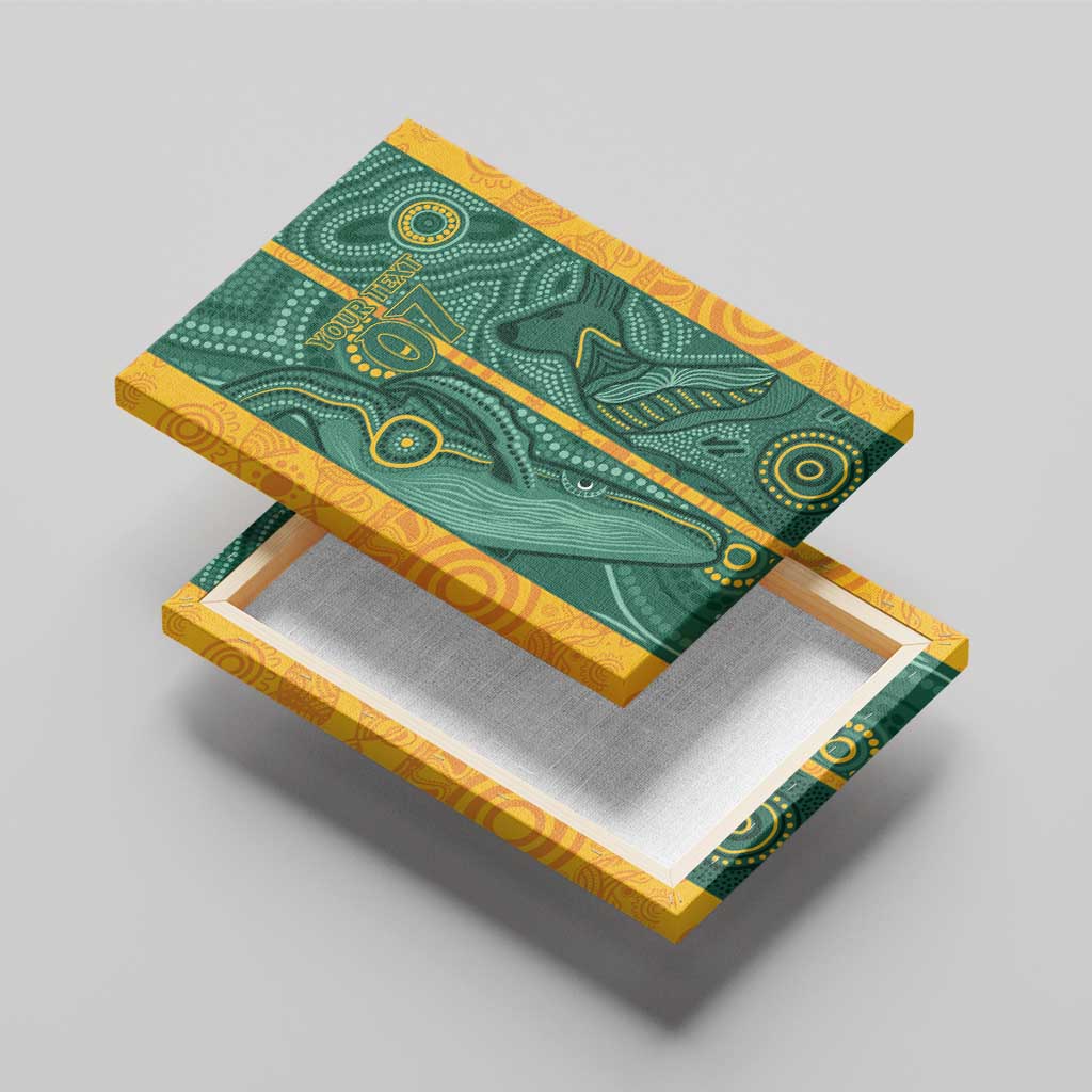 Australia 2024 Custom Canvas Wall Art Aboriginal GO Team Aussie