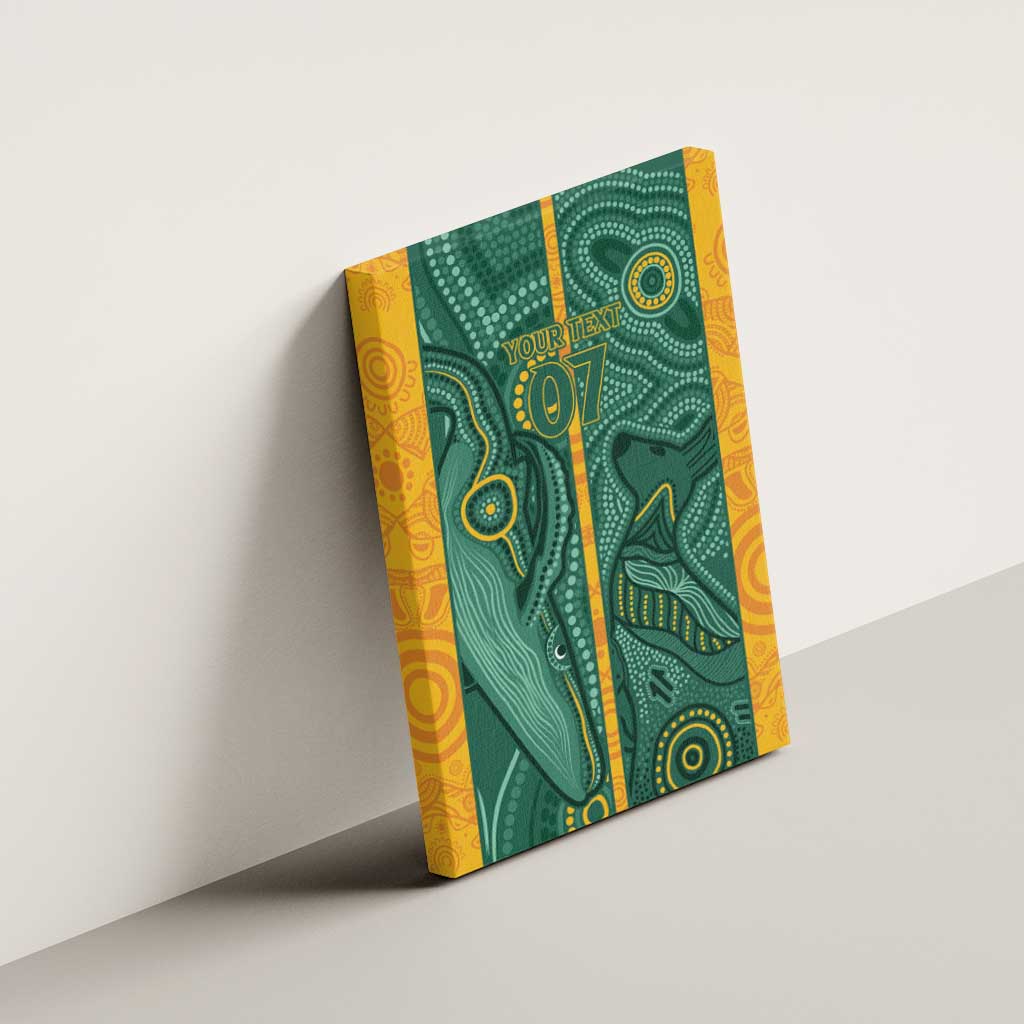 Australia 2024 Custom Canvas Wall Art Aboriginal GO Team Aussie