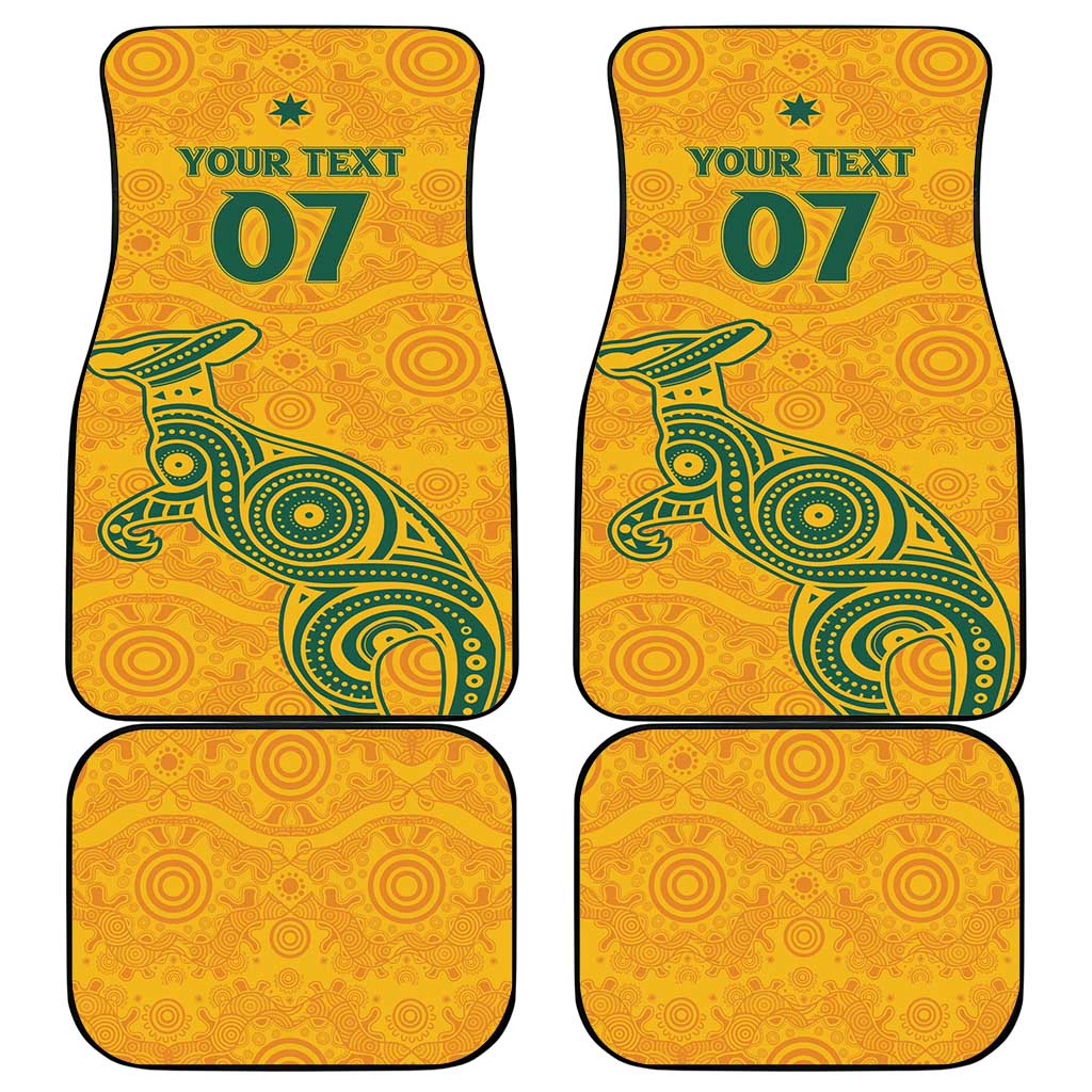 Australia 2024 Custom Car Mats Aboriginal GO Team Aussie