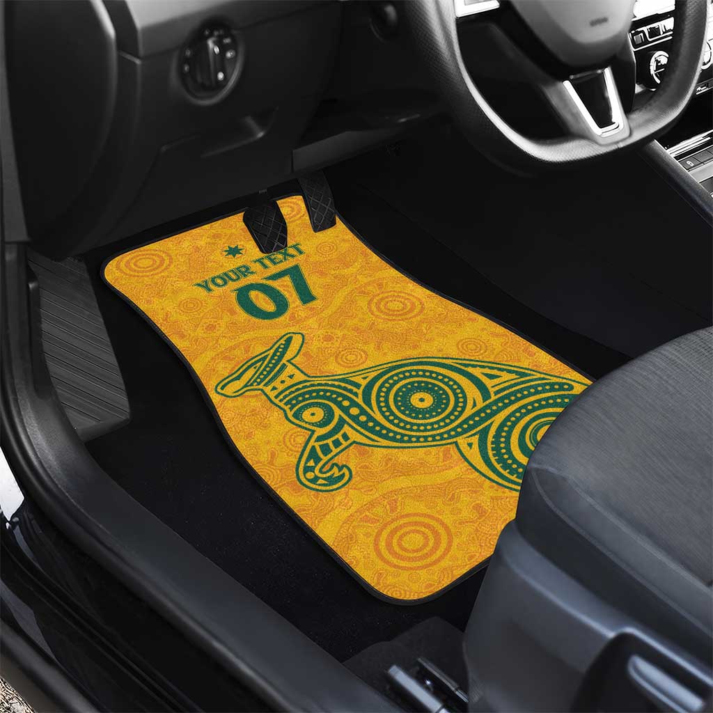 Australia 2024 Custom Car Mats Aboriginal GO Team Aussie