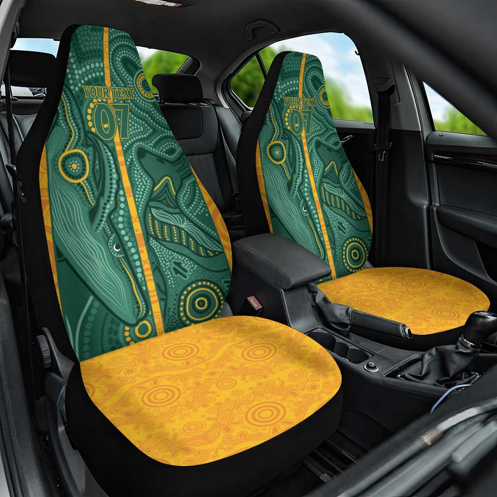 Australia 2024 Custom Car Seat Cover Aboriginal GO Team Aussie