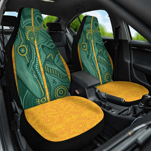 Australia 2024 Custom Car Seat Cover Aboriginal GO Team Aussie