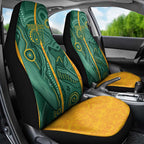 Australia 2024 Custom Car Seat Cover Aboriginal GO Team Aussie
