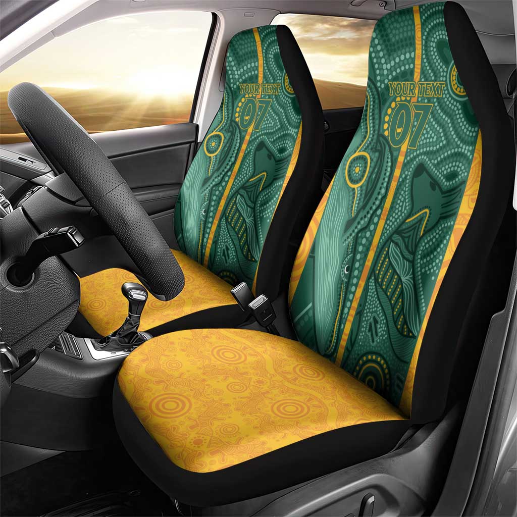 Australia 2024 Custom Car Seat Cover Aboriginal GO Team Aussie