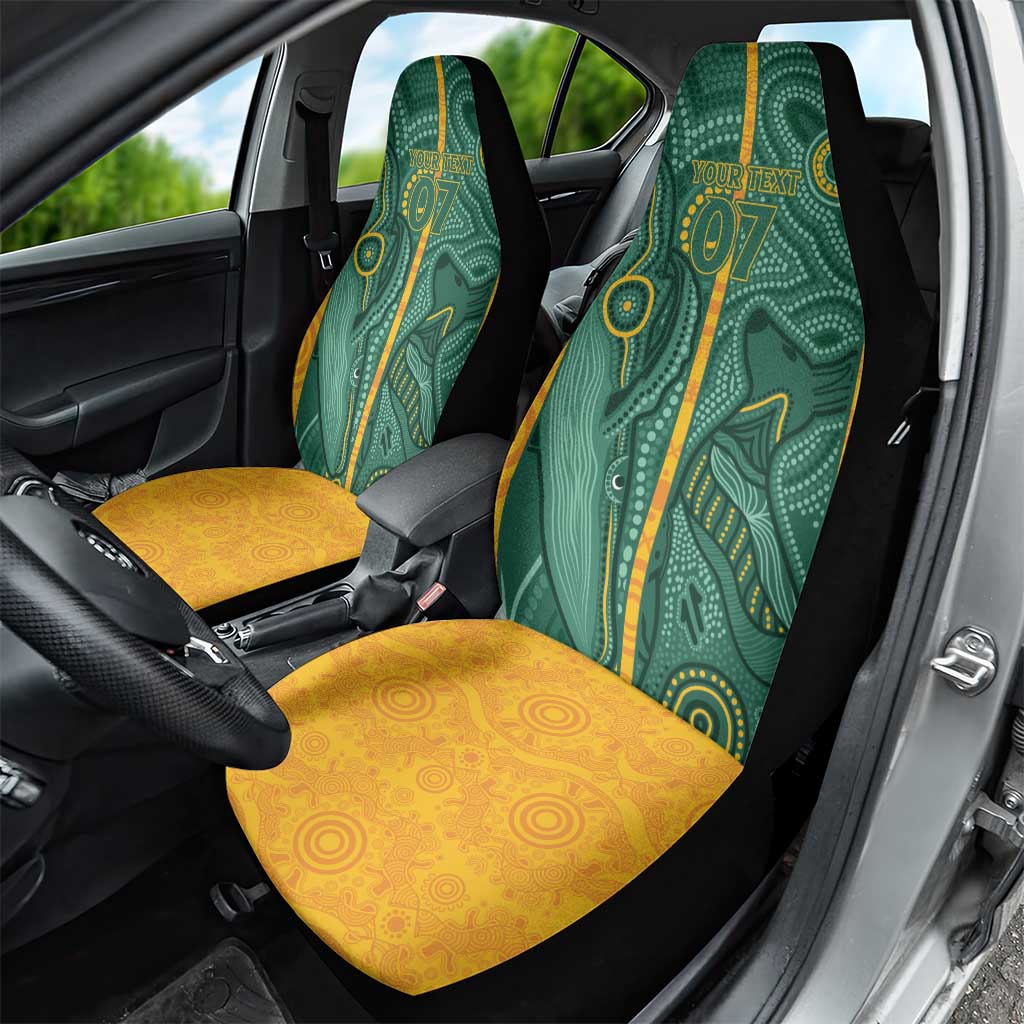 Australia 2024 Custom Car Seat Cover Aboriginal GO Team Aussie