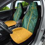 Australia 2024 Custom Car Seat Cover Aboriginal GO Team Aussie