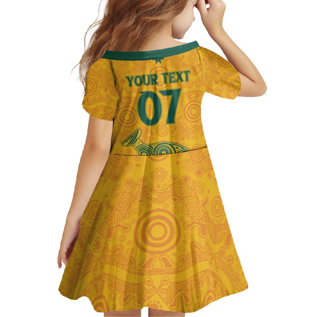 Australia 2024 Custom Family Matching Long Sleeve Bodycon Dress and Hawaiian Shirt Aboriginal GO Team Aussie