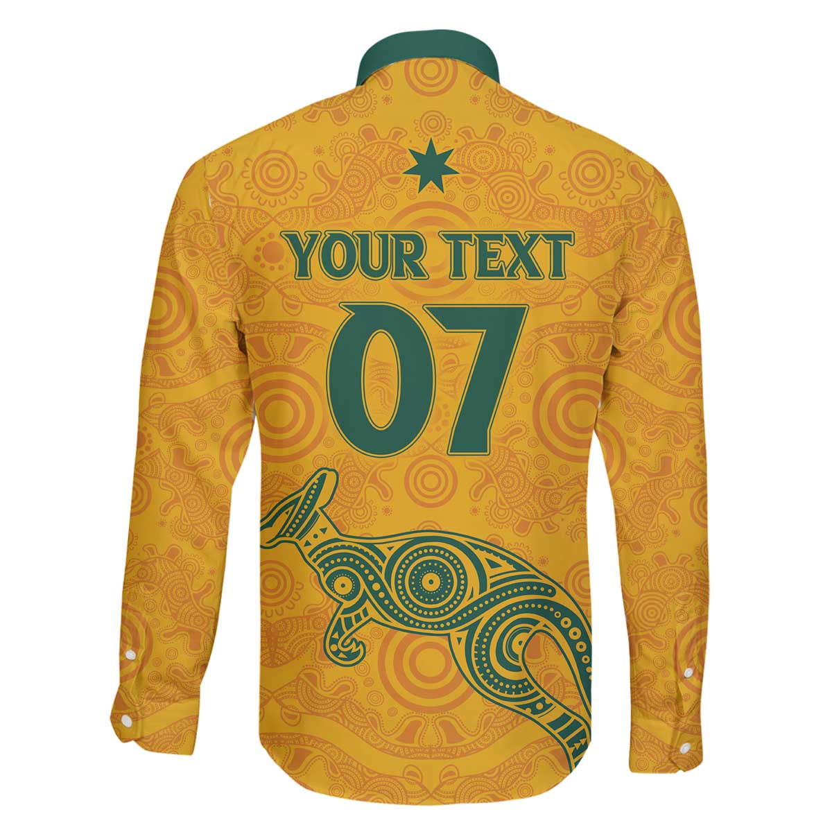 Australia 2024 Custom Family Matching Off The Shoulder Long Sleeve Dress and Hawaiian Shirt Aboriginal GO Team Aussie