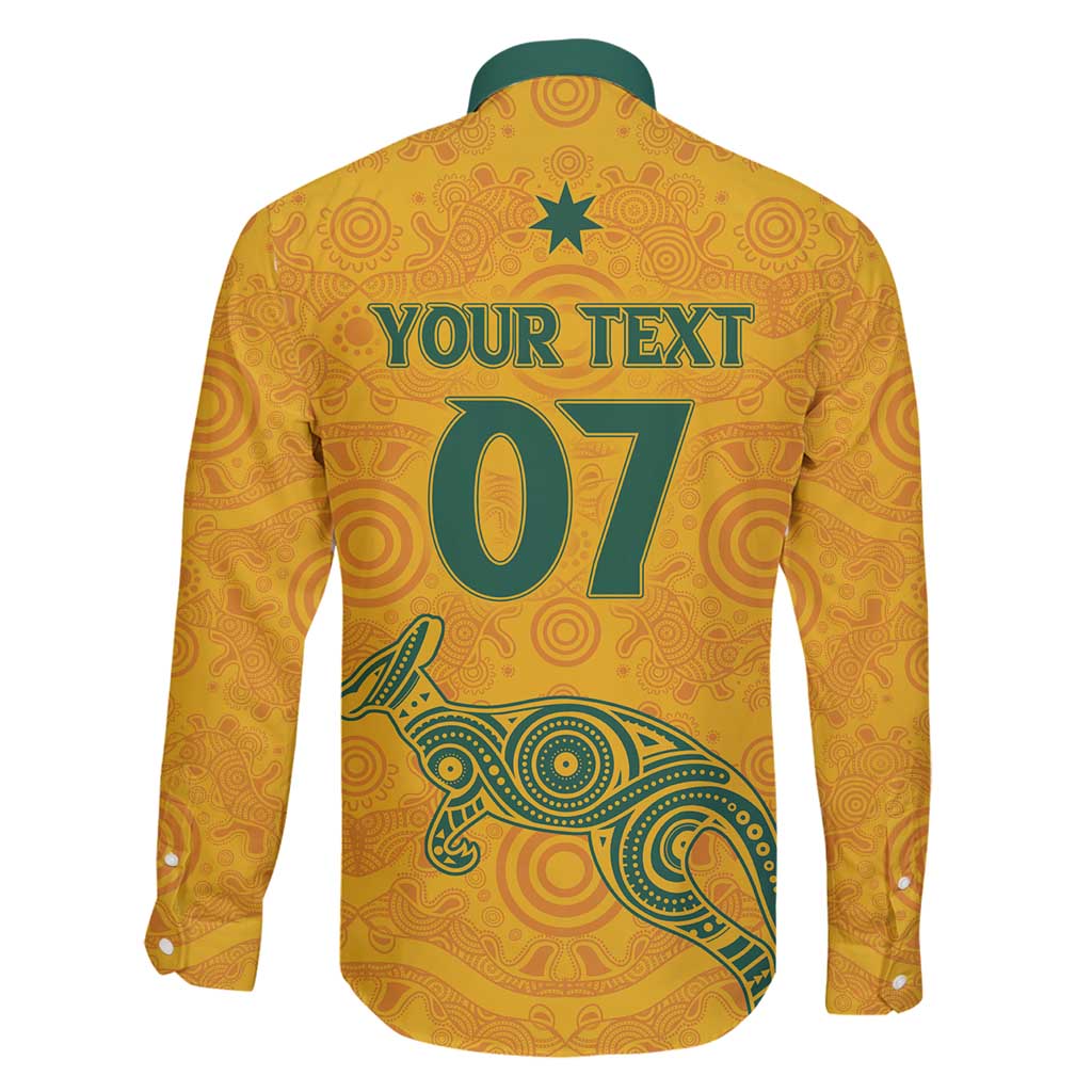 Australia 2024 Custom Family Matching Off Shoulder Maxi Dress and Hawaiian Shirt Aboriginal GO Team Aussie