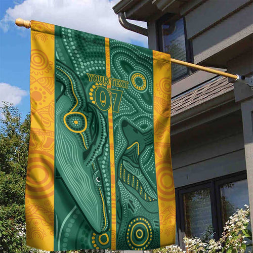 Australia 2024 Custom Garden Flag Aboriginal GO Team Aussie