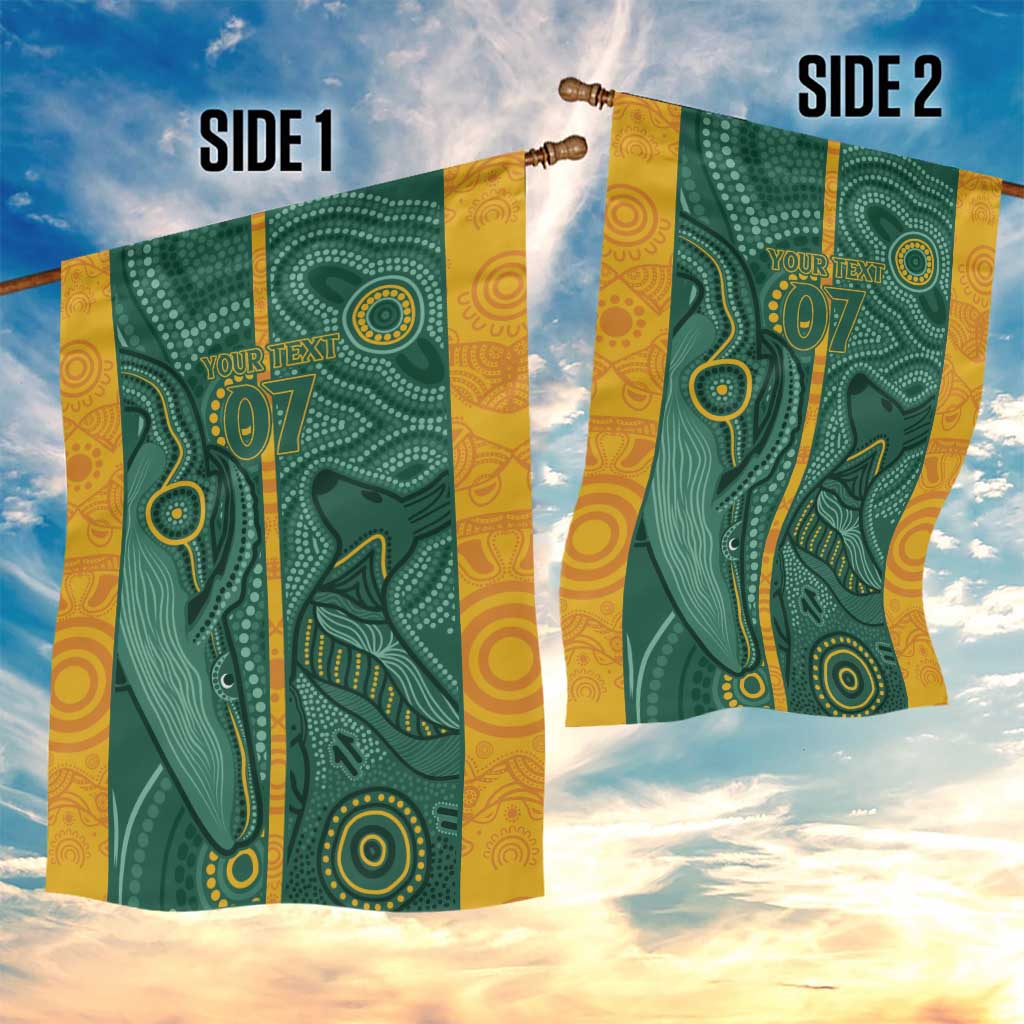 Australia 2024 Custom Garden Flag Aboriginal GO Team Aussie