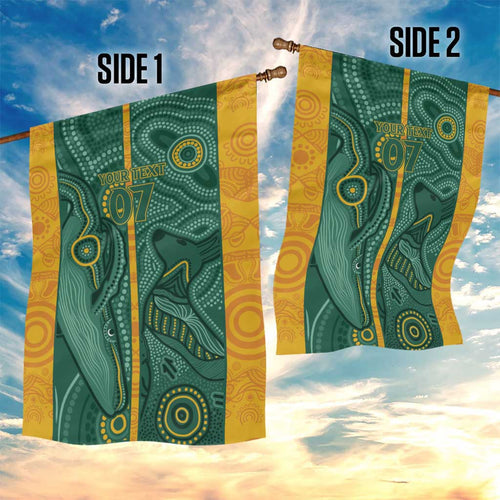 Australia 2024 Custom Garden Flag Aboriginal GO Team Aussie