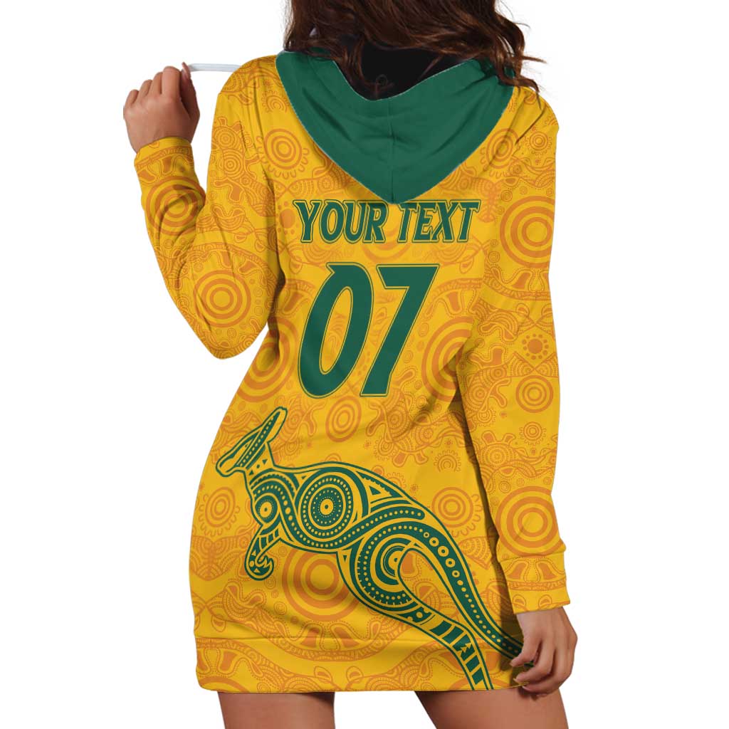 Australia 2024 Custom Hoodie Dress Aboriginal GO Team Aussie
