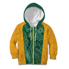 Australia 2024 Custom Kid Hoodie Aboriginal GO Team Aussie