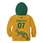 Australia 2024 Custom Kid Hoodie Aboriginal GO Team Aussie