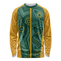 Australia 2024 Custom Long Sleeve Shirt Aboriginal GO Team Aussie