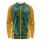 Australia 2024 Custom Long Sleeve Shirt Aboriginal GO Team Aussie