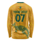 Australia 2024 Custom Long Sleeve Shirt Aboriginal GO Team Aussie