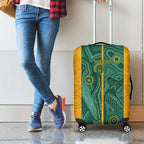 Australia 2024 Custom Luggage Cover Aboriginal GO Team Aussie