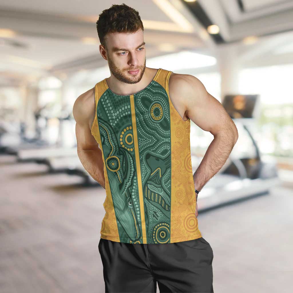 Australia 2024 Custom Men Tank Top Aboriginal GO Team Aussie