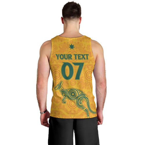 Australia 2024 Custom Men Tank Top Aboriginal GO Team Aussie