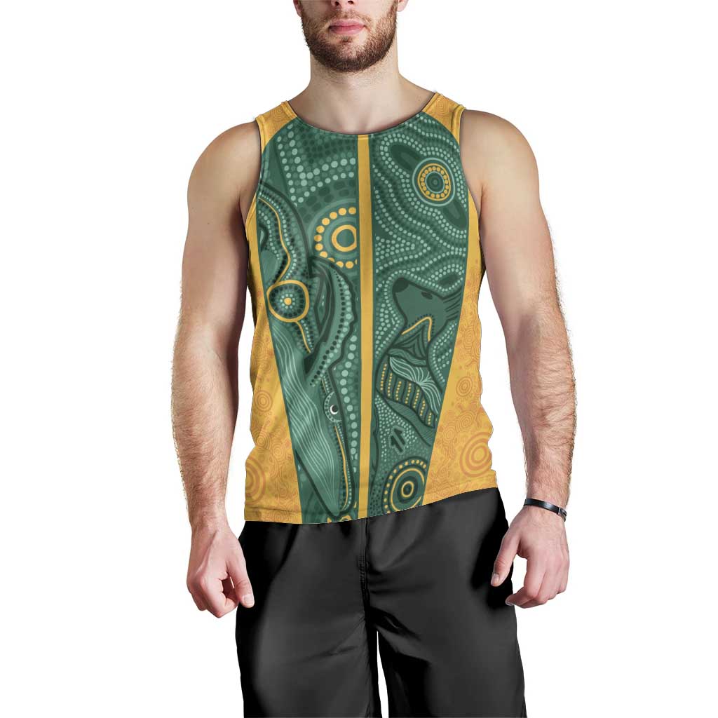 Australia 2024 Custom Men Tank Top Aboriginal GO Team Aussie