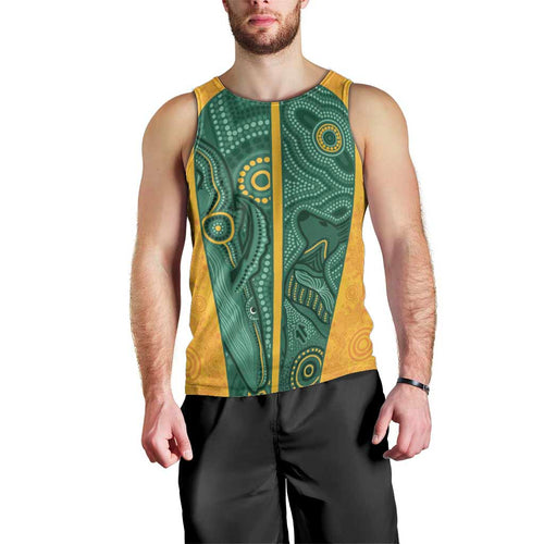 Australia 2024 Custom Men Tank Top Aboriginal GO Team Aussie