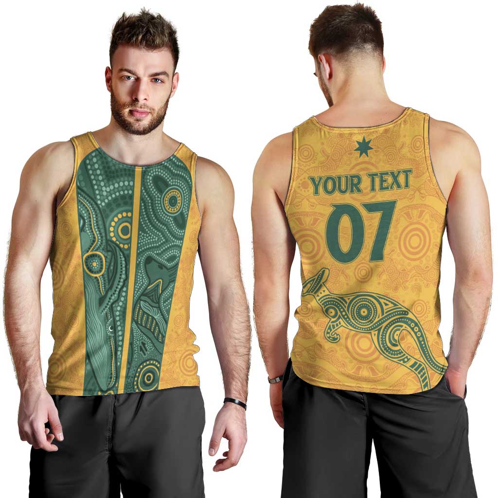 Australia 2024 Custom Men Tank Top Aboriginal GO Team Aussie
