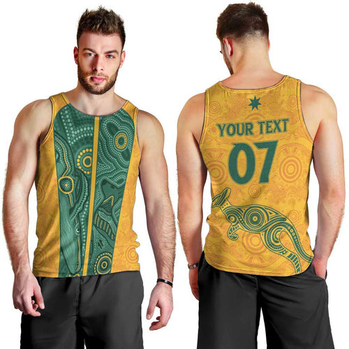 Australia 2024 Custom Men Tank Top Aboriginal GO Team Aussie