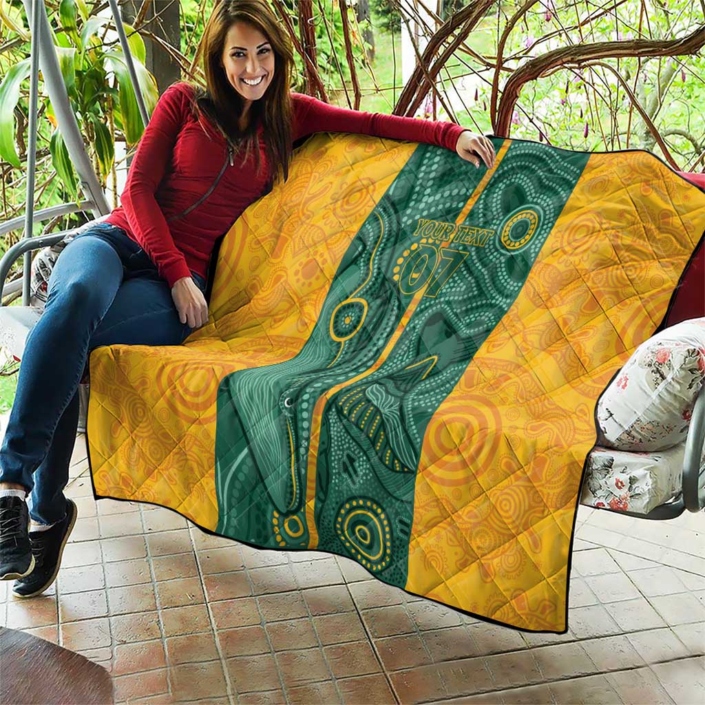Australia 2024 Custom Quilt Aboriginal GO Team Aussie