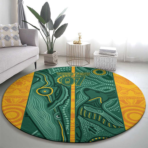 Australia 2024 Custom Round Carpet Aboriginal GO Team Aussie