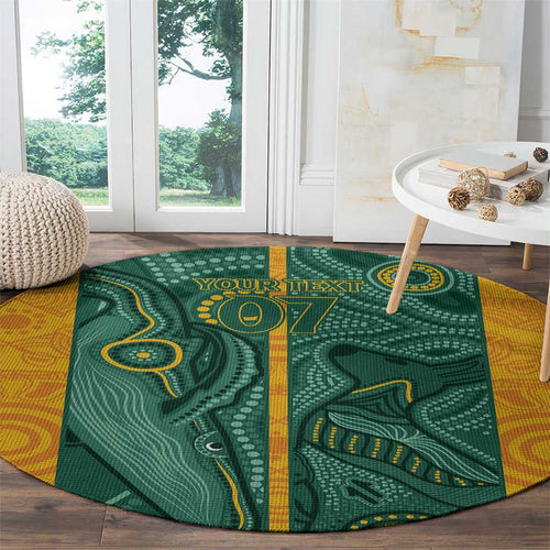 Australia 2024 Custom Round Carpet Aboriginal GO Team Aussie