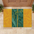 Australia 2024 Custom Rubber Doormat Aboriginal GO Team Aussie