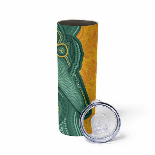Australia 2024 Skinny Tumbler Aboriginal GO Team Aussie