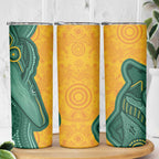 Australia 2024 Skinny Tumbler Aboriginal GO Team Aussie