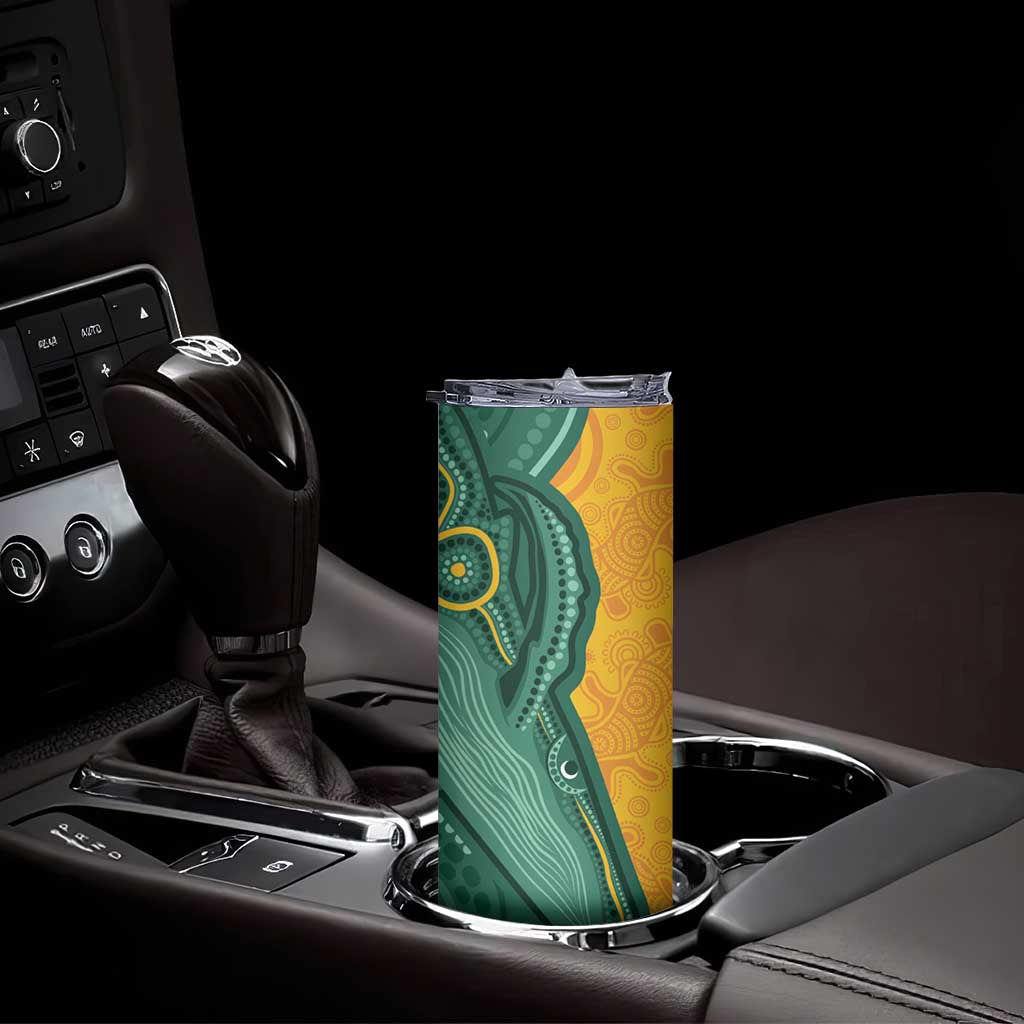 Australia 2024 Skinny Tumbler Aboriginal GO Team Aussie