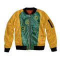 Australia 2024 Custom Sleeve Zip Bomber Jacket Aboriginal GO Team Aussie