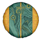 Australia 2024 Custom Spare Tire Cover Aboriginal GO Team Aussie