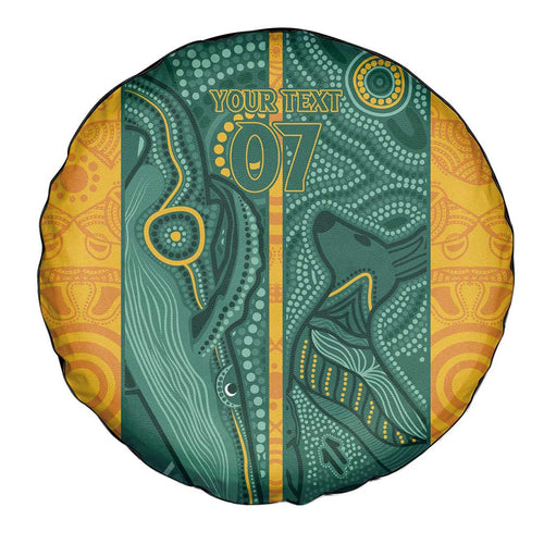 Australia 2024 Custom Spare Tire Cover Aboriginal GO Team Aussie
