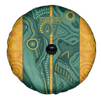 Australia 2024 Custom Spare Tire Cover Aboriginal GO Team Aussie