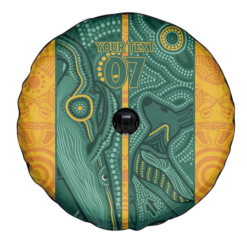 Australia 2024 Custom Spare Tire Cover Aboriginal GO Team Aussie