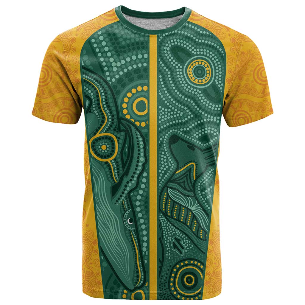 Australia 2024 Custom T Shirt Aboriginal GO Team Aussie
