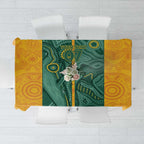 Australia 2024 Custom Tablecloth Aboriginal GO Team Aussie
