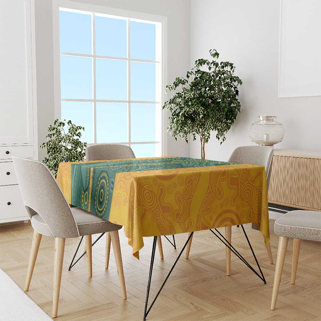 Australia 2024 Custom Tablecloth Aboriginal GO Team Aussie