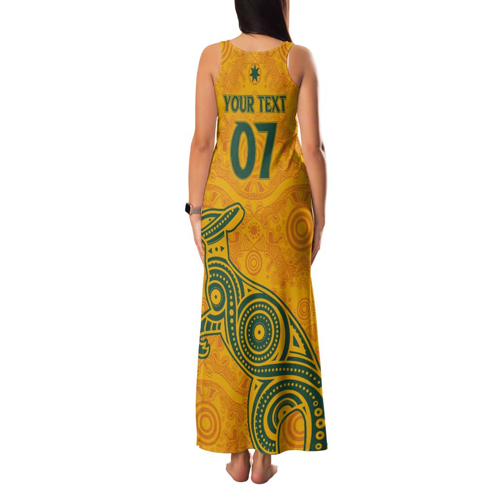 Australia 2024 Custom Tank Maxi Dress Aboriginal GO Team Aussie