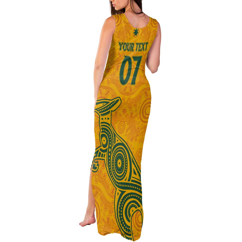 Australia 2024 Custom Tank Maxi Dress Aboriginal GO Team Aussie