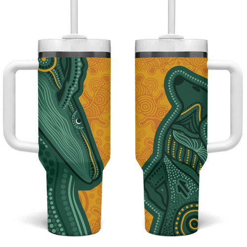 Australia 2024 Tumbler With Handle Aboriginal GO Team Aussie